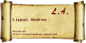 Lippai Andrea névjegykártya